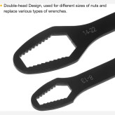 آچار دو سر چندکاره قابل تنظیم 8الی13--14الی22