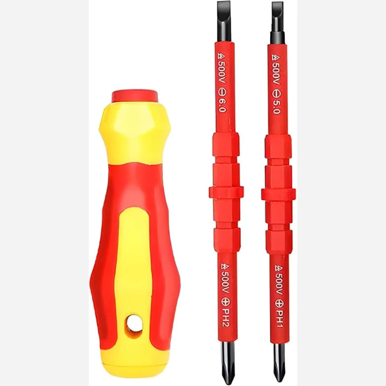 نمای اصلی پیچ گوشتی عایق برق با دو مغزی A10259