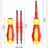 نمای اصلی پیچ گوشتی عایق برق با دو مغزی A10259