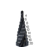 ست مته کاجی (مخروطی) فلز روکش نیترید 3عددی|A1057|