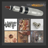 پیچ گوشتی ضربه ای(تقه ای) 12 پارچه A10166