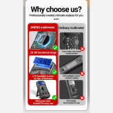 مولتی متر دیجیتال ANENG XL830L | تست hFE ترانزیستور | A10246