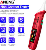 فازمتر القایی اننگ VC1017 / فازمتر قلمی ۱۲-۱۰۰۰ ولت / ردیاب برق قلمی قرمز با چراغ قوه و نمایشگر رنگی