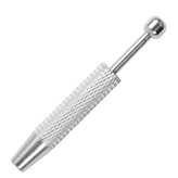 پنس چهار شاخه فلزی دقیق (آیسی بردار / برلیان گیر) با مکانیزم فنری و دستگیره عاجدار کد A10149