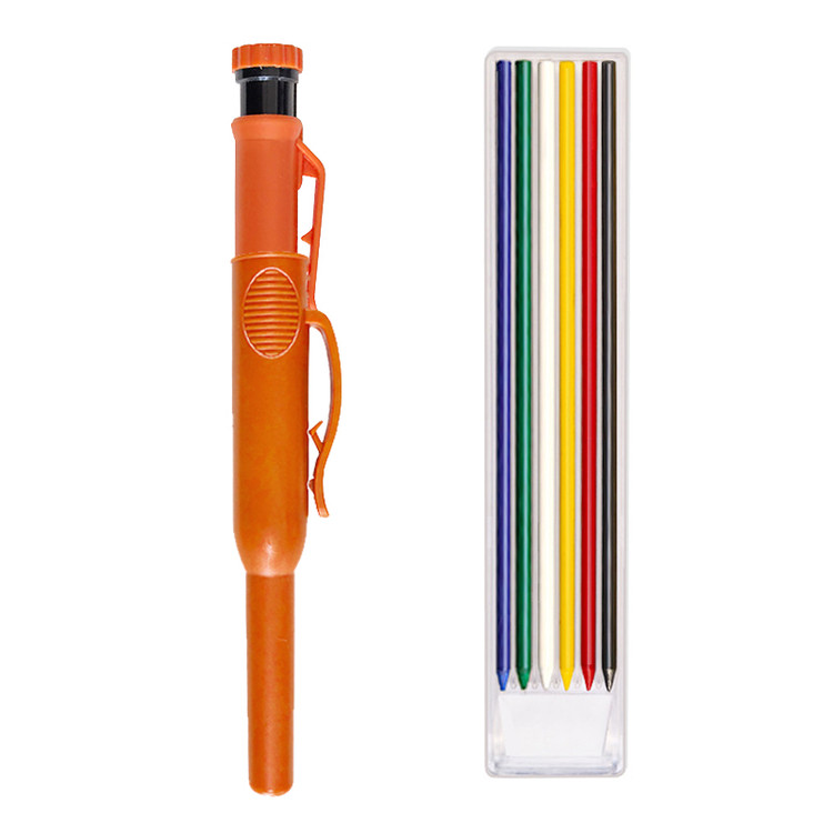 مداد اتود نجاری نارنجی با مغز یدک رنگی و درپوش گیرهدار A10275